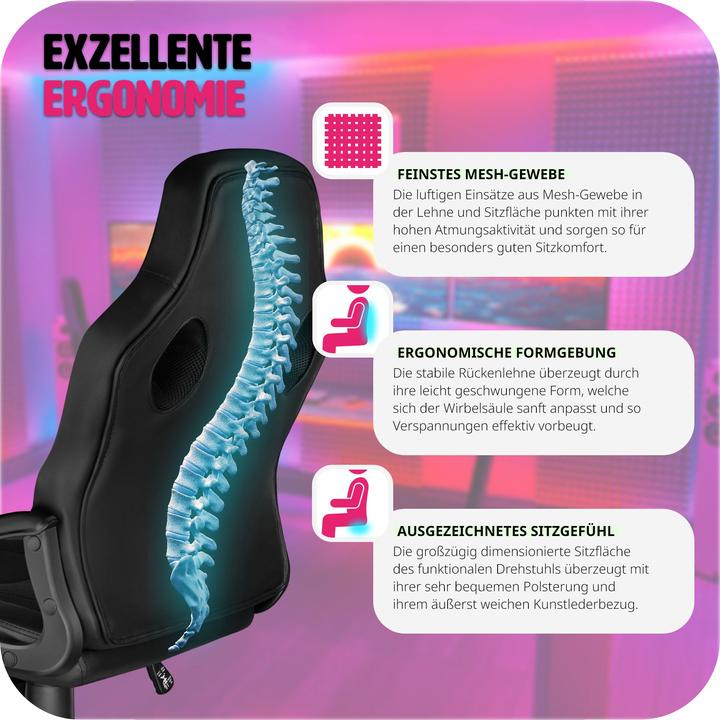 Image du produit tectake Fauteuil de bureau Benny