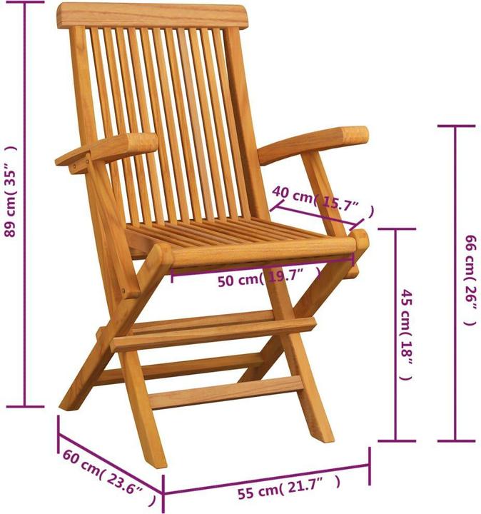 Produktbild vidaXL Gartenstuhl