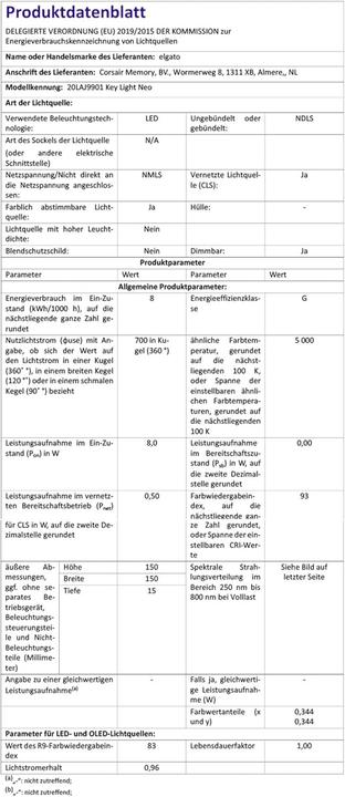 Produktbild Elgato Key Light Neo (black) (Studioleuchte, Videoleuchte)