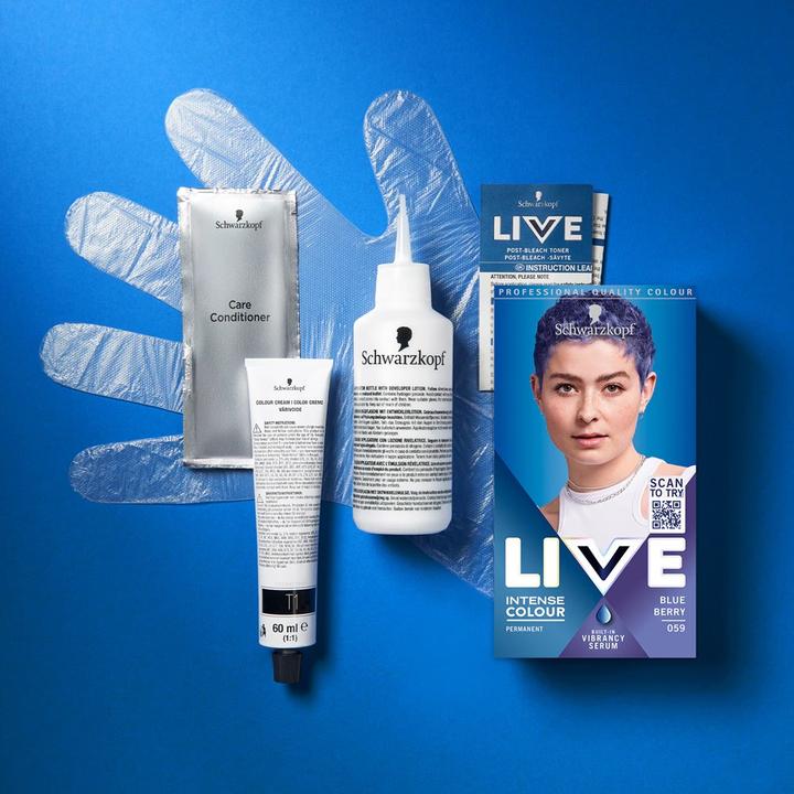 Actual product image Schwarzkopf LIVE Intense Colour Permanent Hair Dye