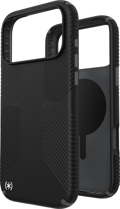 Produktbild speck Presidio2 Grip + MS Apple iPhone 17 Pro Max Black - with Microban (Apple iPhone 17 Pro Max)