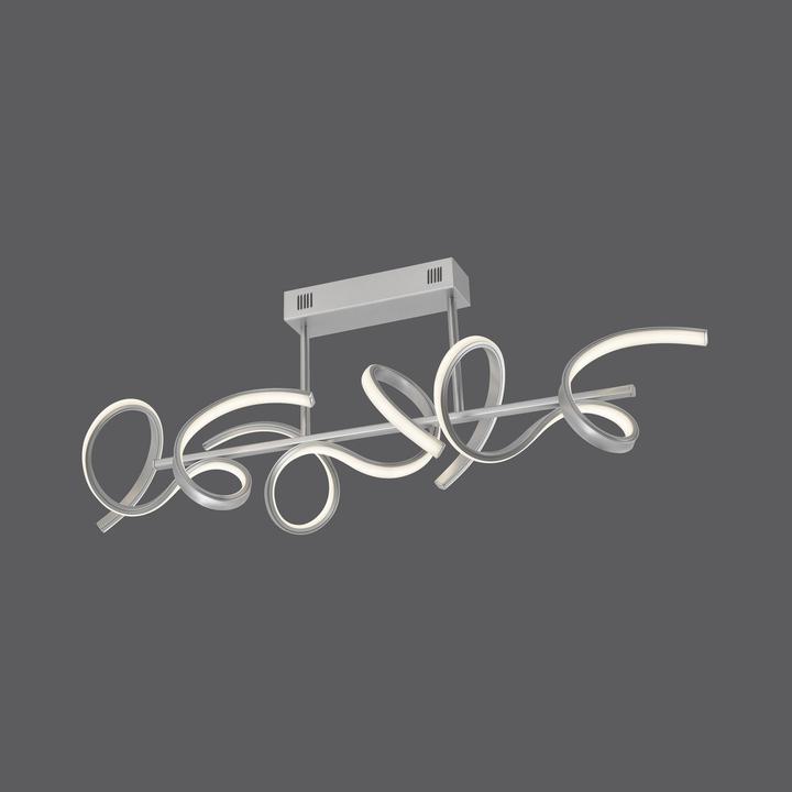 Actual product image Just Light CURLS LED Deckenleuchte Warmweiss 8,6W 3-fach Silber/Weiss 19032-21