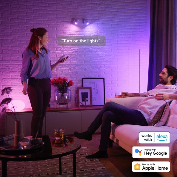 Actual product image Philips Hue White & Colour Ambiance Starter Set (GU10, 4.20 W, 400 lm, 3 x, E)