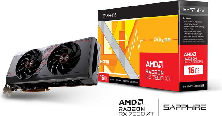 Produktbild Sapphire Pulse Radeon RX 7800 XT Gaming OC (16 GB)