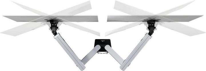 Produktbild Durable Monitorhalt. SELECT PLUS m Arm f 2 Mon. Tischb. Sil. (Tisch, 32", 8 kg)