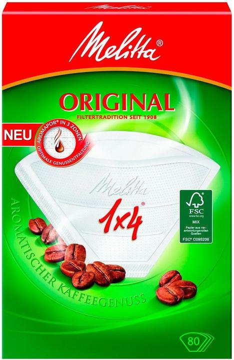 Melitta Mel.filter bags white 1x4 80pcs.
