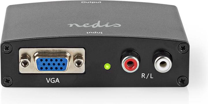 Nedis HDMI T Converter VGA Female / 2X RCA femelle Sortie HDMIT 1 voie 1080p 1.65 Gbps Aluminium An