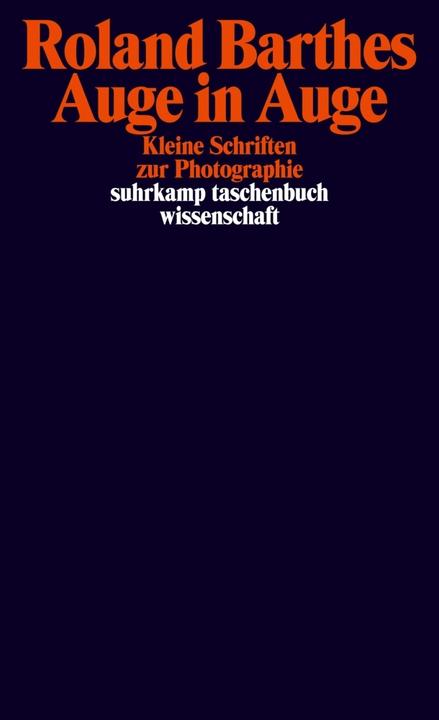 Produktbild Auge in Auge (Deutsch, Roland Barthes, 2015)