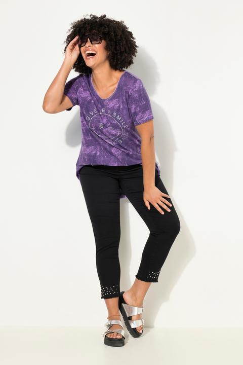 Immagine prodotto Angel of Style 7/8-Twillhose, verzierter Fransensaum, 5-Pocket (56)