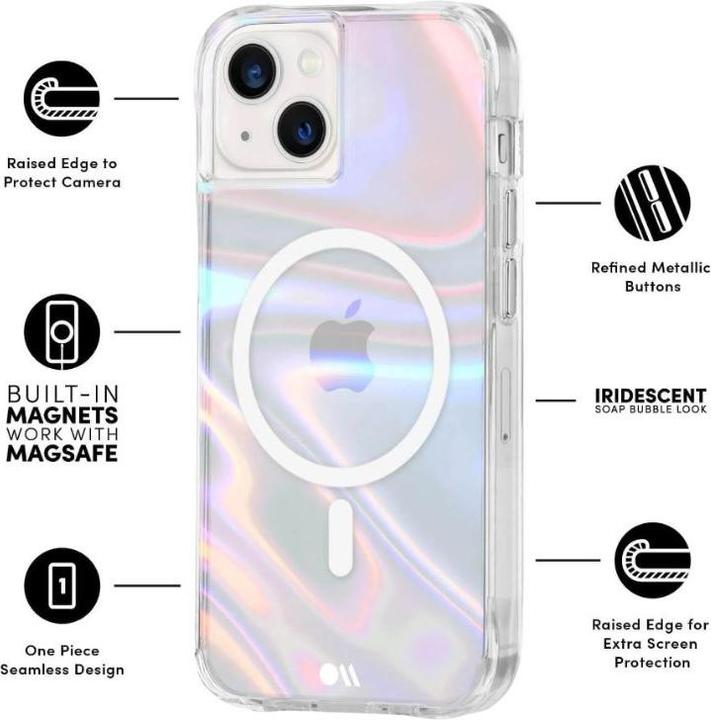 Image du produit Case-Mate Soap Bubble MagSafe - Étui pour iPhone 15 Plus (iridescent) (Apple iPhone 15 Plus)