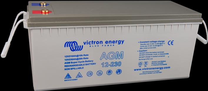 Immagine prodotto Victron Energy Batteria Super Cycle AGM da 12V/230Ah M8 (12 V, 230 Ah)