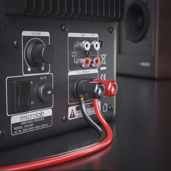 Image du produit Purelink sonero câble haut-parleur 2x4,0mm², CCA 100m, rouge/noir (100 m, 4 mm²² mm)