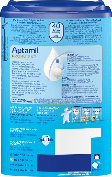 Actual product image Aptamil Pronutra 2 (800 g, from 6 m.)