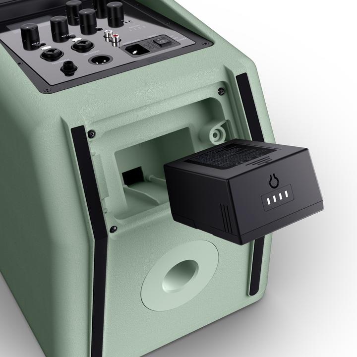 Immagine prodotto LD Systems ANNY® 8 BPH B5 GN - Altoparlante PA Bluetooth® portatile con batteria ricaricabile, mixer e 1x (Attivo)