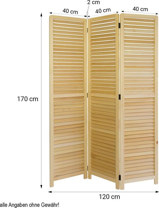 Actual product image Jamb Wooden room divider screen