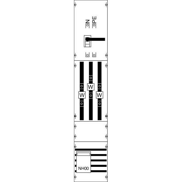 Striebel & John, Verteilerschrank Zubehör, STR KA4034 W Feld kpl. BH5, SS