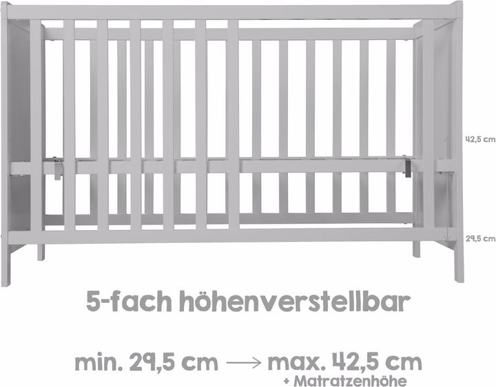Image du produit Roba Lit d'appoint, 60 x 120 cm avec matelas (60 x 120 cm)