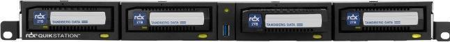 Actual product image Tandberg Data Tandberg RDX QuikStation 4 RM 4-Bay, 4x 1Gb Ethernet, removable disk array, 1U rackmount