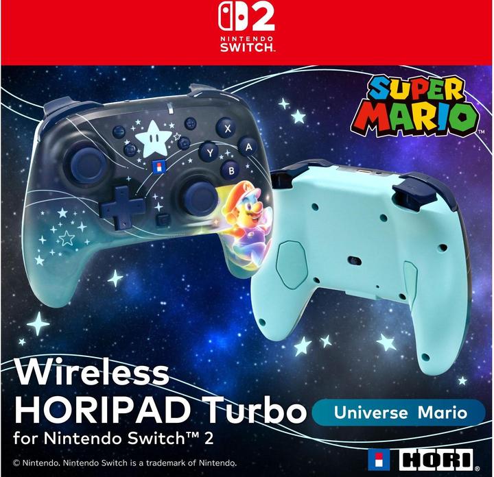 Produktbild HORI NSW2 Controller Horipad Universe Mario wireless (Switch, Switch 2, Switch Lite, Switch OLED)