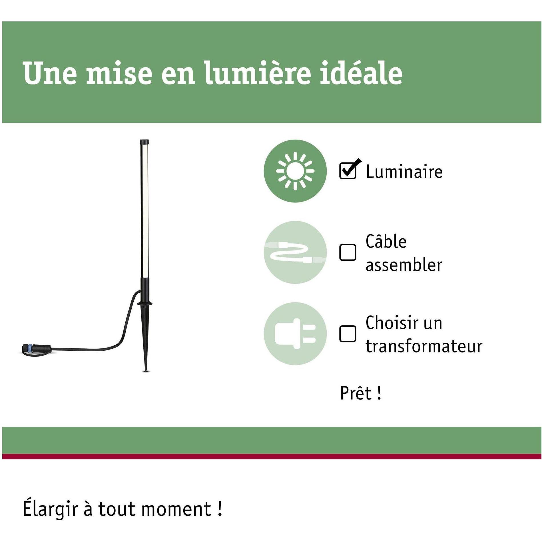 Thumbnail - Paulmann, Gartenbeleuchtung, Outdoor Plug & Shine Lightstick (180 lm, IP44)