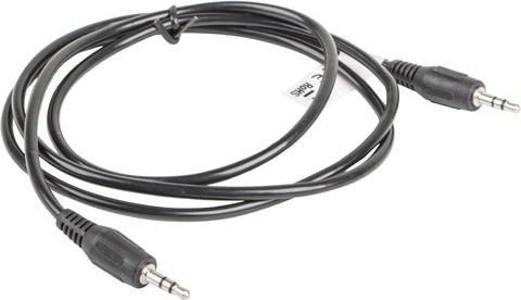 Actual product image Lanberg CA-MJMJ-10CC-0012-BK, 3.5mm, Male, 3.5mm, Male, 1.2 m, Black (1.20 m, 3.5mm jack (AUX))