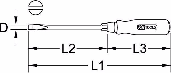 Actual product image KS Tools ERGOTORQUE WOOD Screwdriver (hexagon)