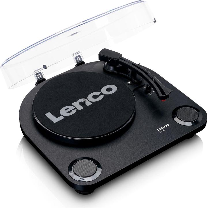 Actual product image Lenco GRAMOFON LS-40BK black (Semi-automatic)
