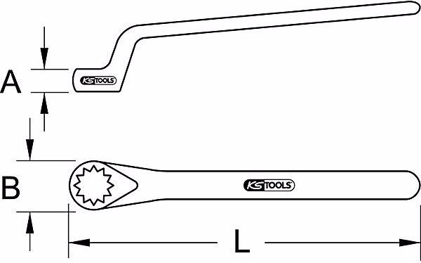 Actual product image KS Tools Ring wrench with protective insulation (9 mm)