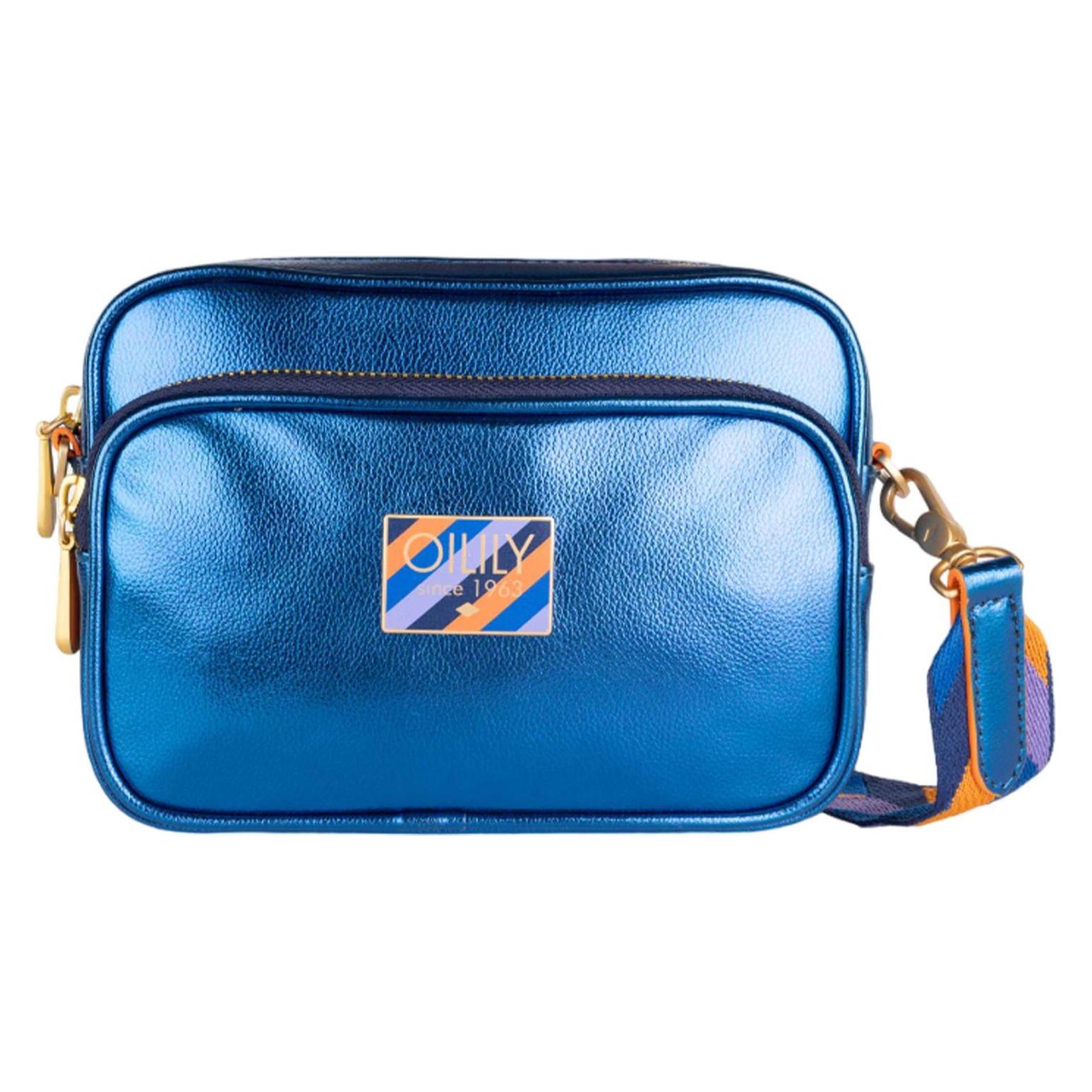 Oilily, Damen, Handtasche, Smile Shoulder Bag, Blau