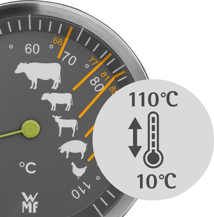 Produktbild WMF Bratenthermometer Fleischthermometer BBQ Thermometer Fleisch Skala von 10- 110°C