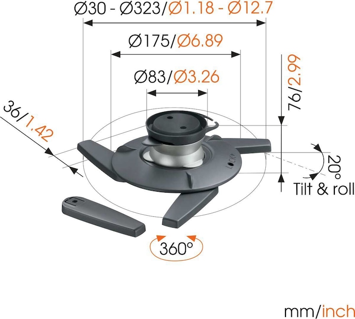 Produktbild Vogels Epc-6545 (Decke)