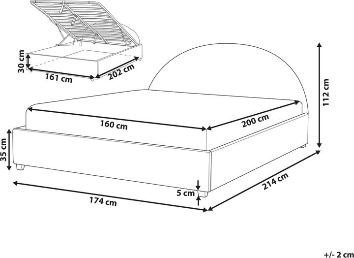 Produktbild Beliani Vaucluse (160 x 200 cm)