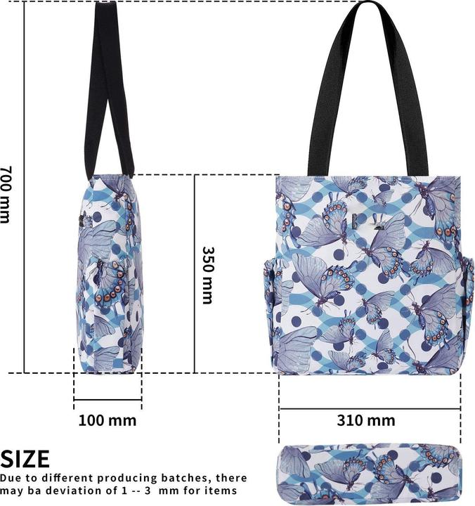 Produktbild Activity Board Modische Handtasche mit Reissverschluss lässige Umhängetasche Umhängetasche Grosse Einkaufstasche