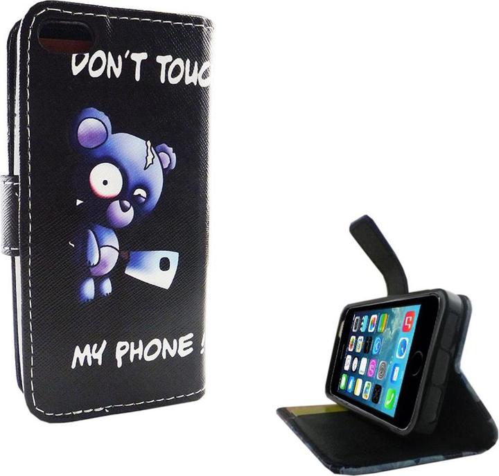 Produktbild König Design Schutz Handy Hülle für Apple iPhone 5 / 5s / SE Case Cover Tasche Wallet Etui (Apple iPhone 5)