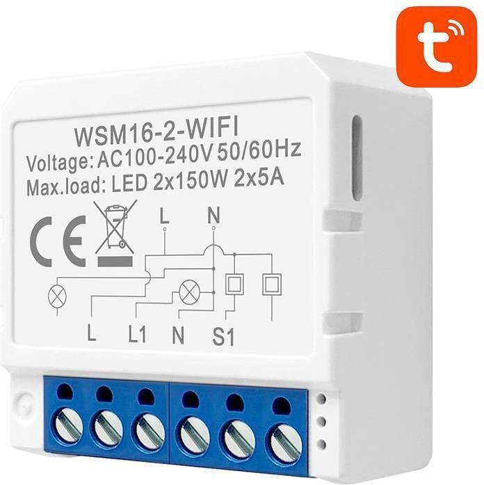 Image du produit Avatto Module de commutation intelligent WiFi WSM16-W2 TUYA (Actionneur de commutation)