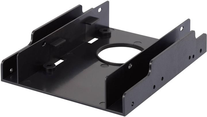 Actual product image Renkforce 3.5" (8.89 cm) HDD/SSD HDA-252P hard drive mounting frame Number of hard drives (max.): 2