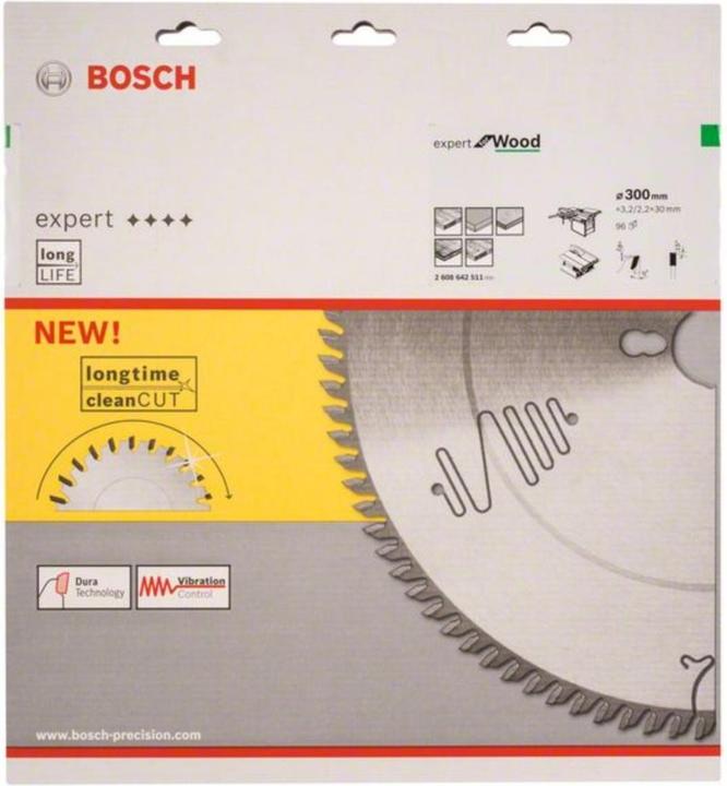 Produktbild Bosch Professional Zubehör Kreissägeblatt Expert for Wood, 300 x 30 x 3,2 mm, 96