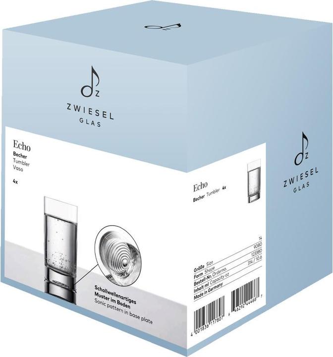 Actual product image Zwiesel ZWG ECHO water glass 314ml (0.31 l, 4 x)
