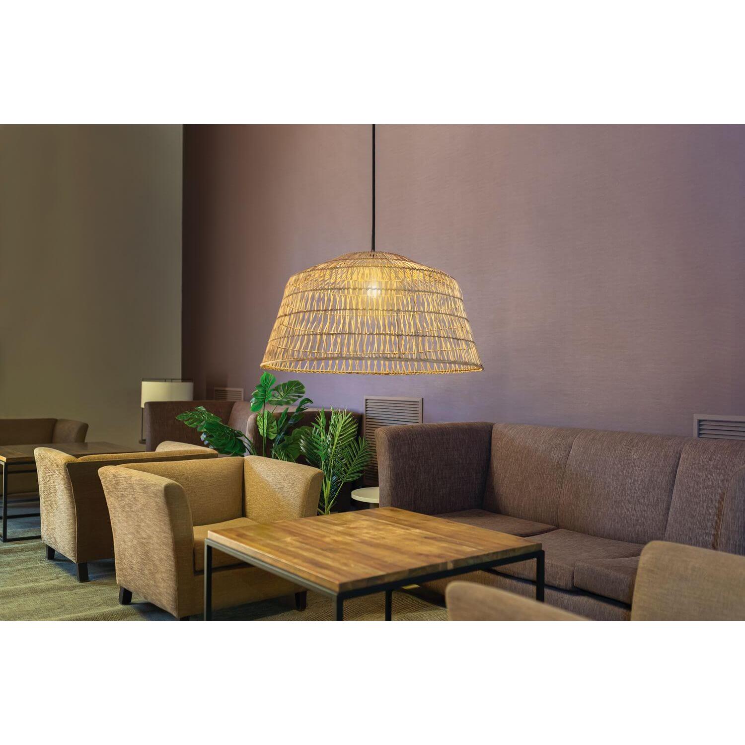 Thumbnail - Newgarden, Gartenbeleuchtung, AMALFI 50 E27 Hängeleuchte Naturfaser höhenverstellbar, Fernbedienung