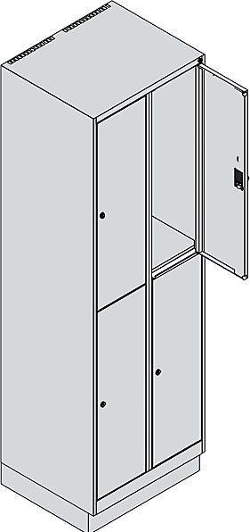 Actual product image C+P Double-decker locker Classic PLUS (60 cm, 195 cm)