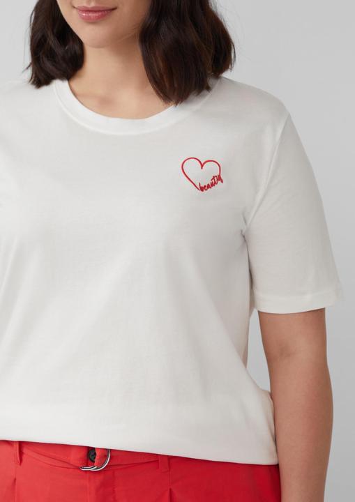 Image du produit S.Oliver T-Shirt Jersey-Shirt aus Baumwolle mit Stickerei (50)
