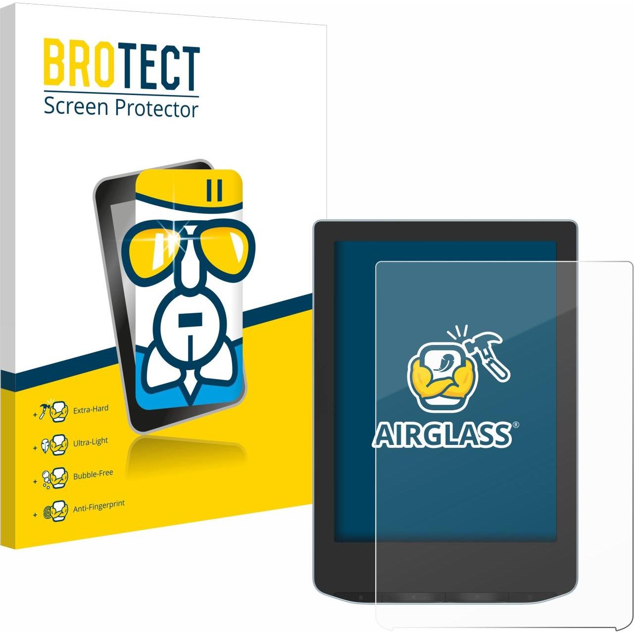 BROTECT AirGlass Panzerglasfolie (Verse), eReader Zubehör, Transparent