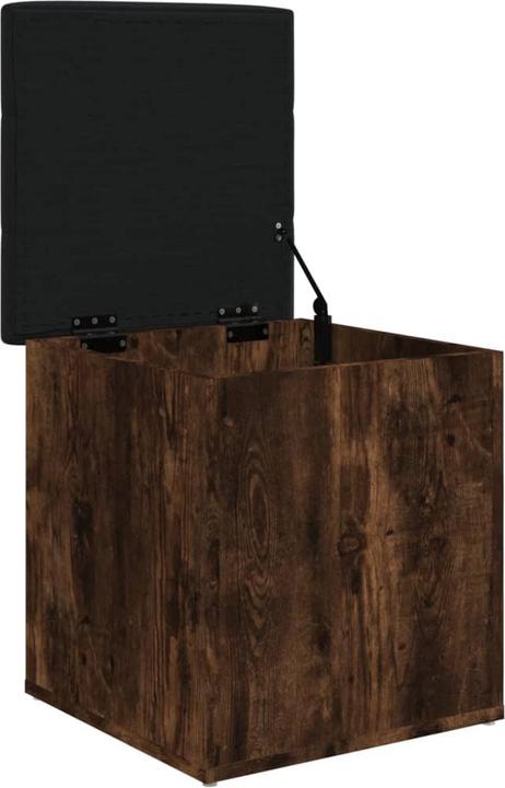 Actual product image vidaXL Bench with storage space smoked oak 42x42x45 cm (42 cm)