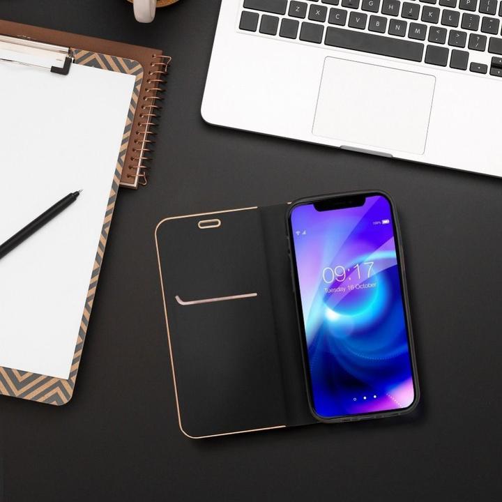 Produktbild Forcell Book case OEM LUNA Book Gold for SAMSUNG A33 5G black (Samsung Galaxy A33 5G)