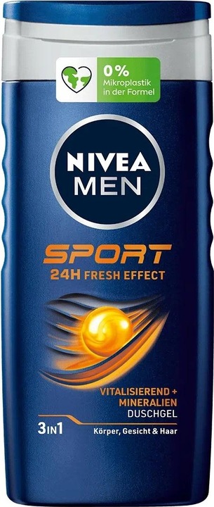 NIVEA 5xMen Duschgel 3 in1 Sport 24h Fresh (250 ml)