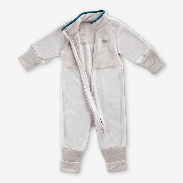 Image du produit Wedze Combinaison de ski bébé polaire - Midwarm 500 gris