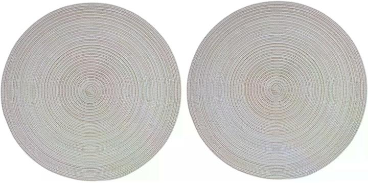 Produktbild Pichler Tischset Samba Ø 38 cm, 2 Stück, Hellgrau (2 Stk., 38 x 38 cm)