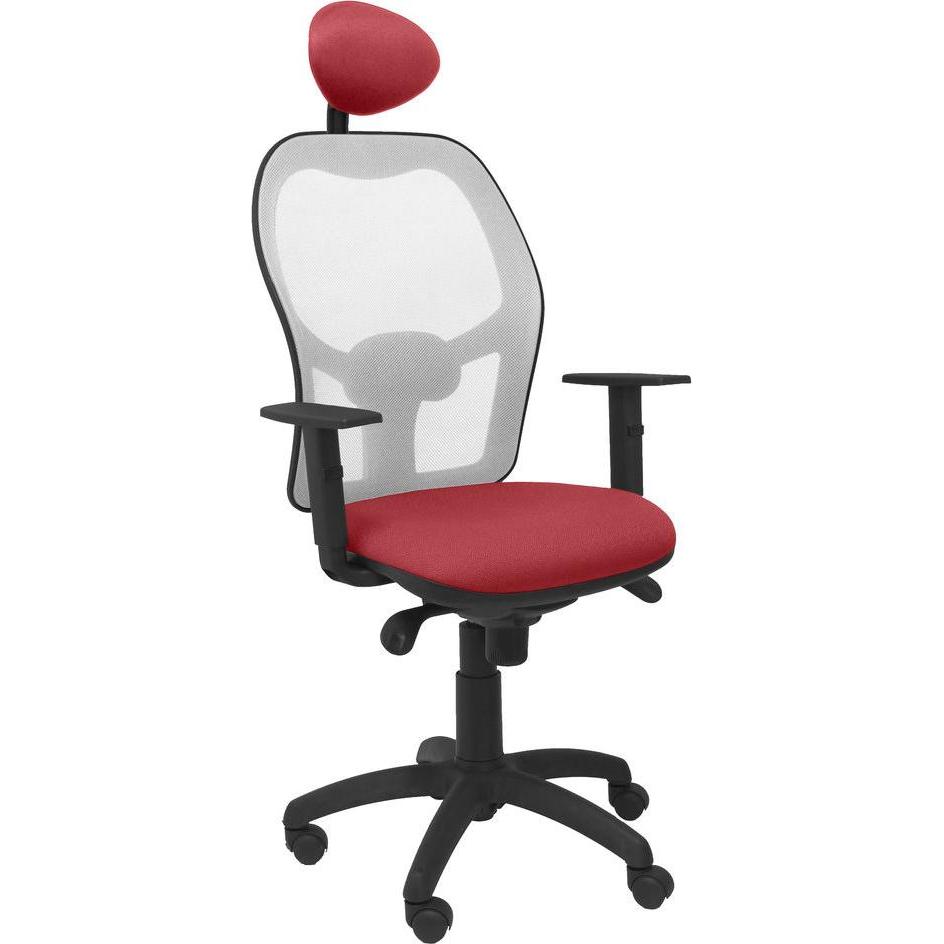 Piqueras y Crespo, Bürostuhl, Bürostuhl mit Kopfstütze Jorquera P&C ALI933C Rot Granatrot