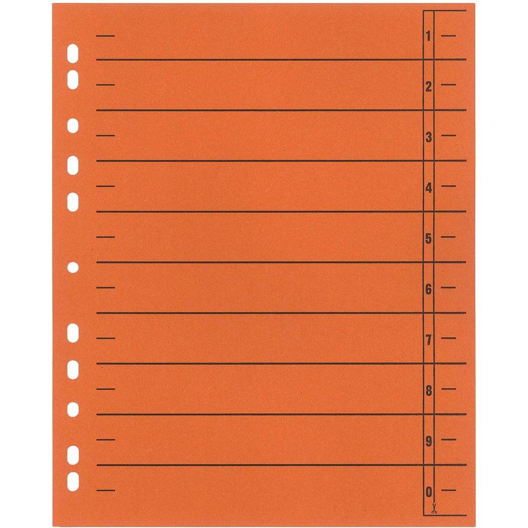 10x Schäfer Shop, Ordner Zubehör, Select Trennblätter mit Taben, DIN A4- Format, Linienaufdruck, 100 Stück