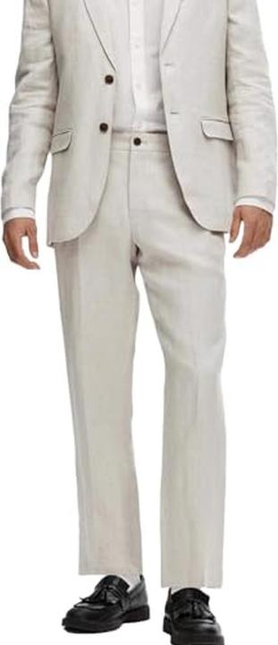 Image du produit Selected Regular Fit pantalon de costume en lin (48)